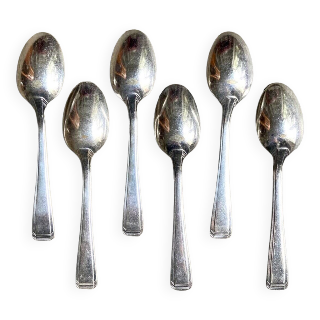 18 Cuillères à Cocktail En Argent, Cambodge Vers 1900