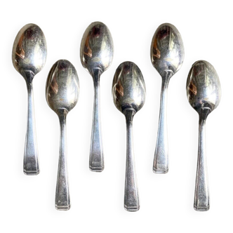 6 small silver-plated spoons