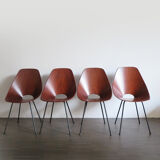 Vittorio Nobili for Fratelli Tagliabue Italian Medea dining chairs, 1950s