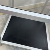 Pair of vintage trundle side tables