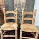 Paire de chaises pailles dudouyt