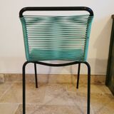 Green scoubidou chair