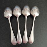 Set of 4 Christofle tablespoons in silver metal