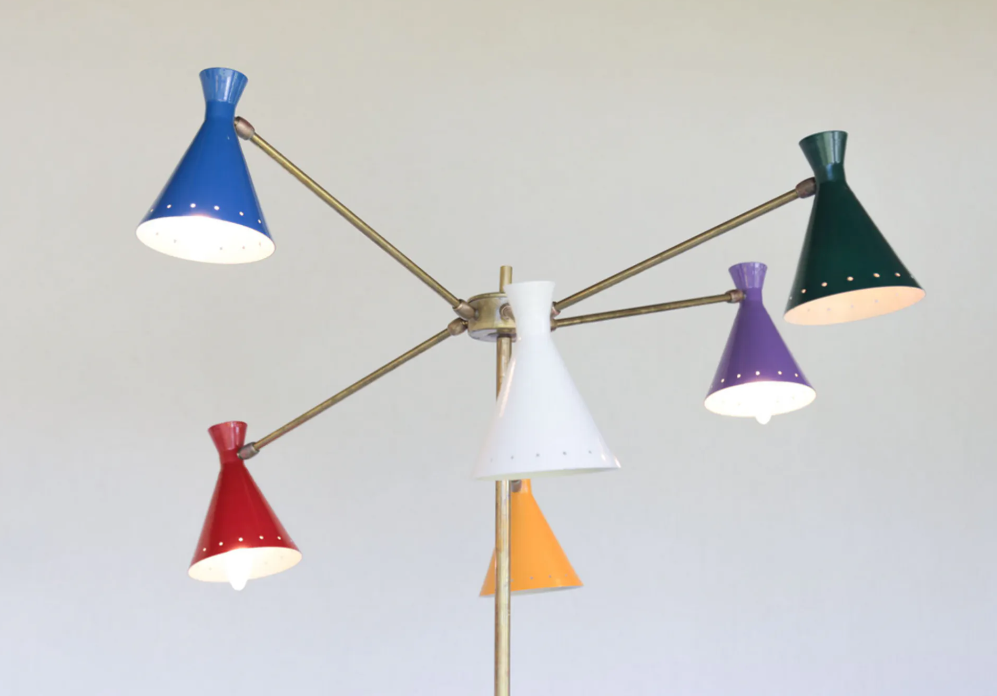 Italian lamppost 6 branch