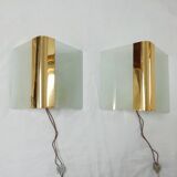 Wall light "Metalarte" glass 1970s