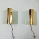 Wall light "Metalarte" glass 1970s