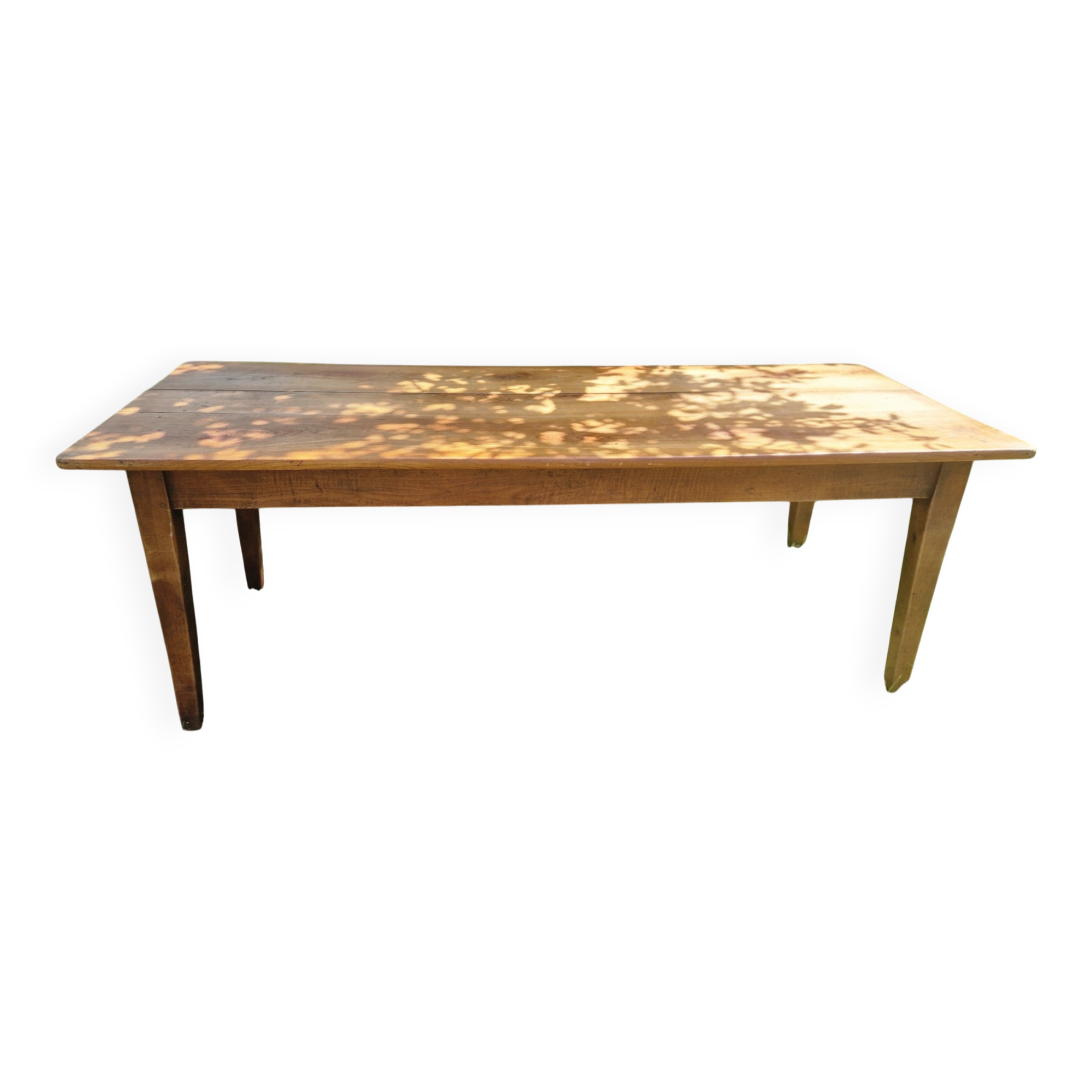 Old farmhouse table in cherry wood 204 x 81 cm