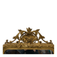 Large Rococo-style wall mirror, around 1850.