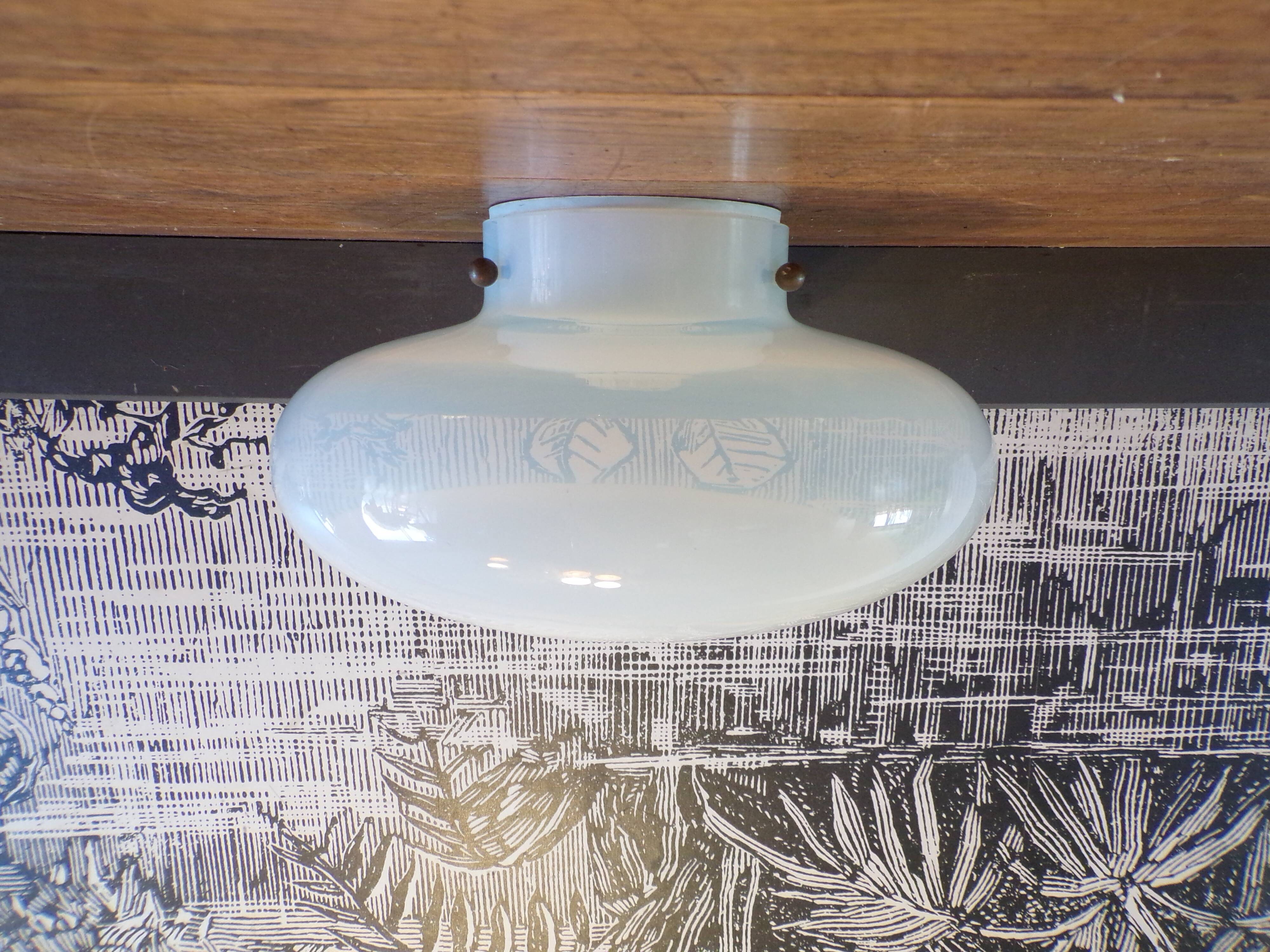 Leucos mushroom ceiling light in Murano glass Ø36cm