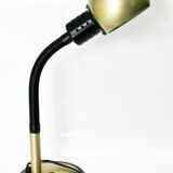 Tablle lamp or desk aluminor 1970's rare golden color