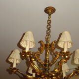 6-light bronze chandelier