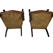 Paire de fauteuils Louis Philippe en acajou massif