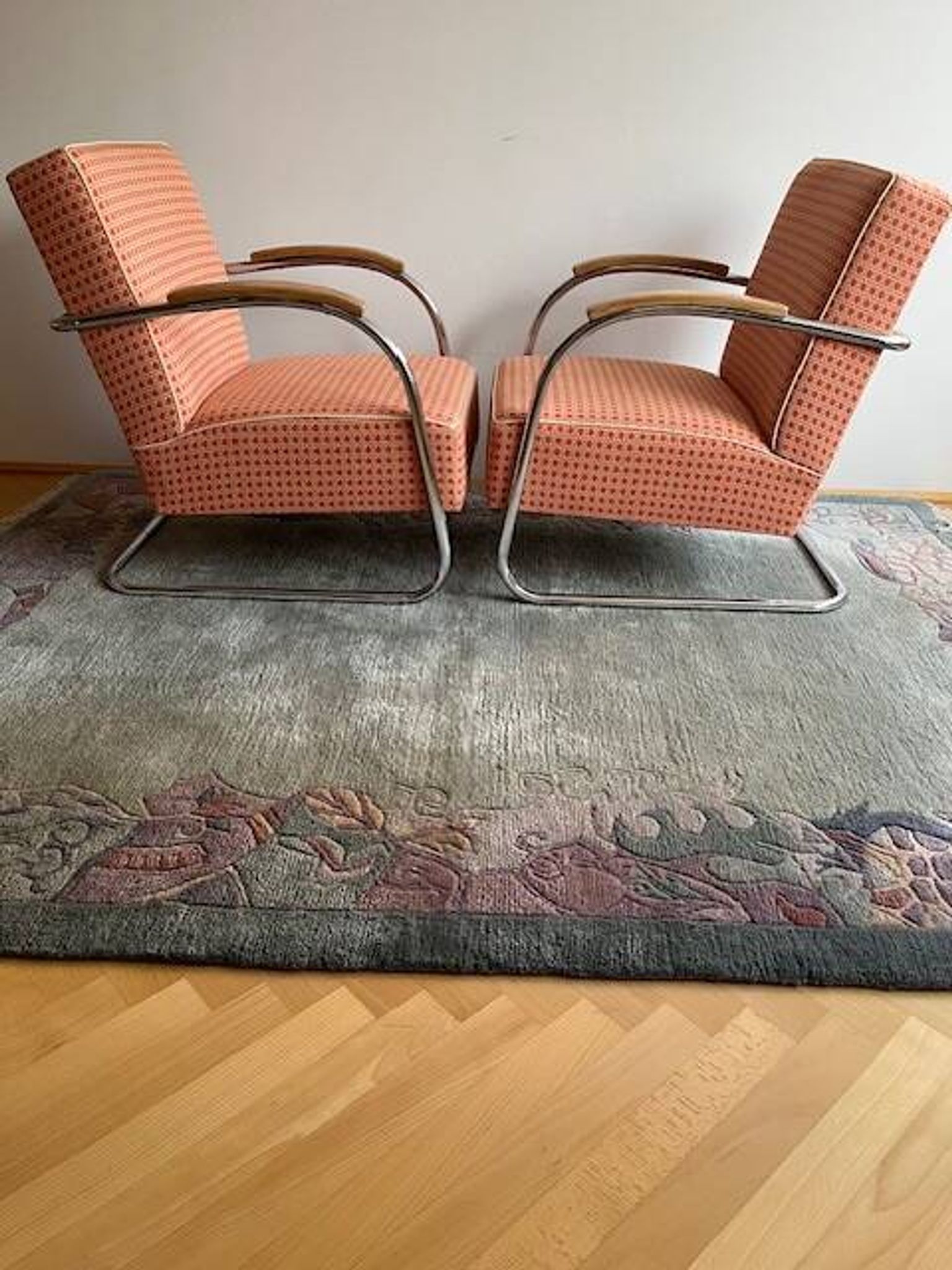 Pair of Mücke-Melder Cantilever Armchairs FN21 Famos, 1940s