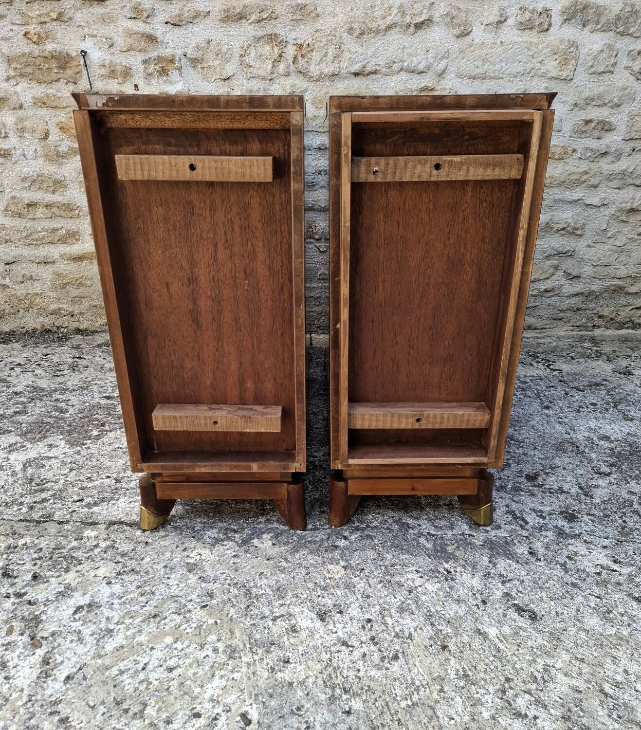 Mahogany glass sideboard, 1950