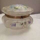 Candy box enamelled glass