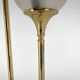 1970's italian metal & glass floor lamp