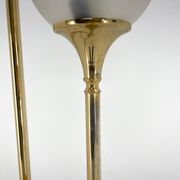 1970's italian metal & glass floor lamp