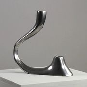 Cast Aluminium Two-Light Candle Holder – Sweden, 1970s