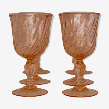 Rosaline Luminarc Arcoroc Pink Red Wine Glasses