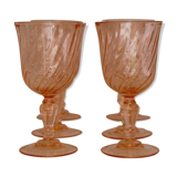 Rosaline Luminarc Arcoroc Pink Red Wine Glasses