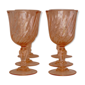 Rosaline Luminarc Arcoroc Pink Red Wine Glasses