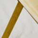 Coffee table marble unbleached and brass 60s