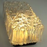 Vintage 1970s ceiling light/design wall lamp with bubble glass