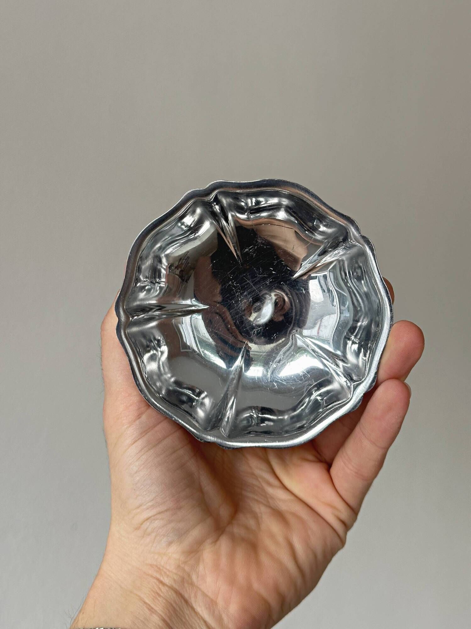 Set of 5 vintage silver-plated ice cream cups