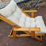 Gillis Lundgren (1929-2016) - Pair of folding armchairs with 3 variable positions - Kontiki model