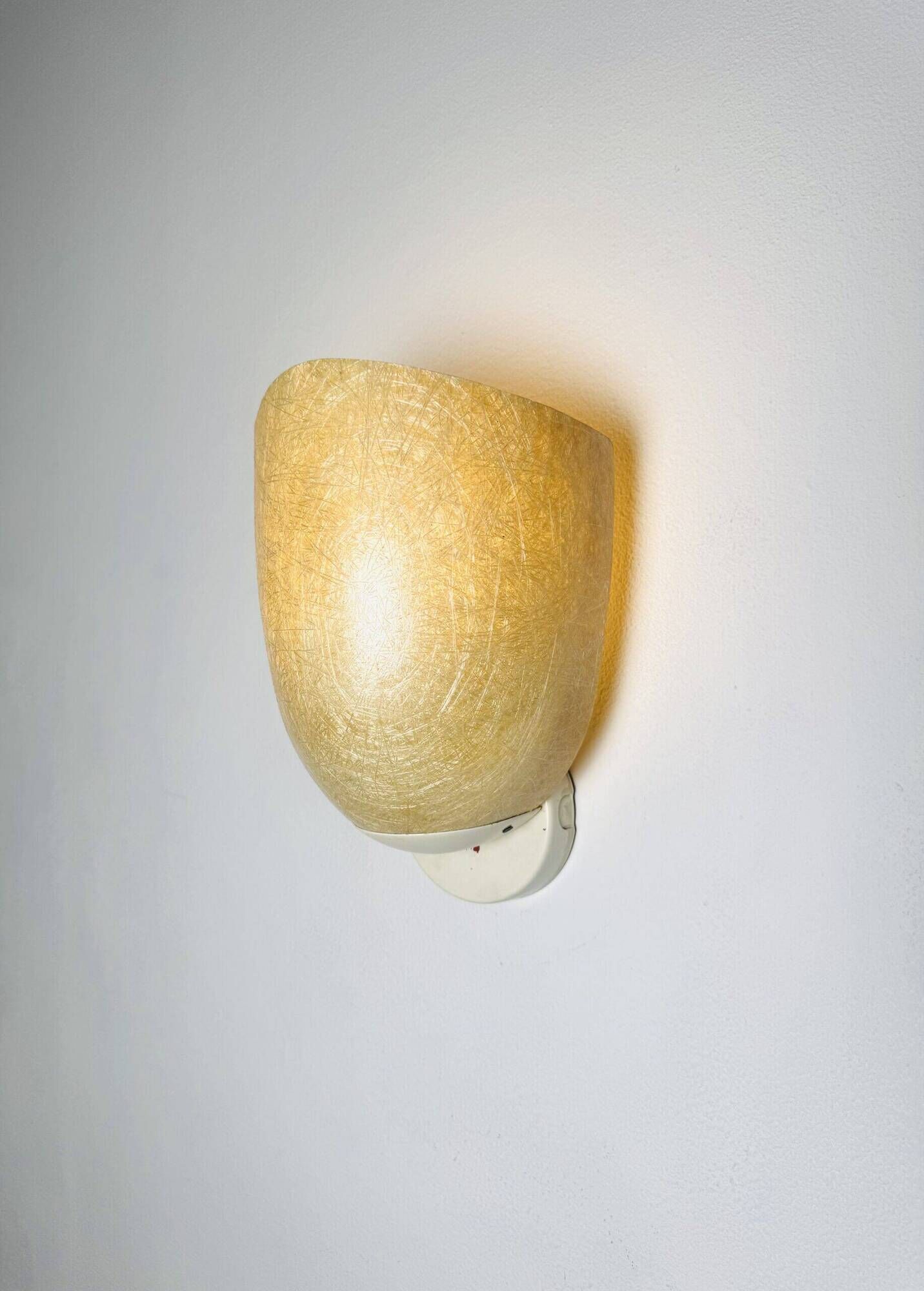 Model Nd11 Fiberglass Wall Lamp By Louis Kalff For Philips, The Netherlands 1950S