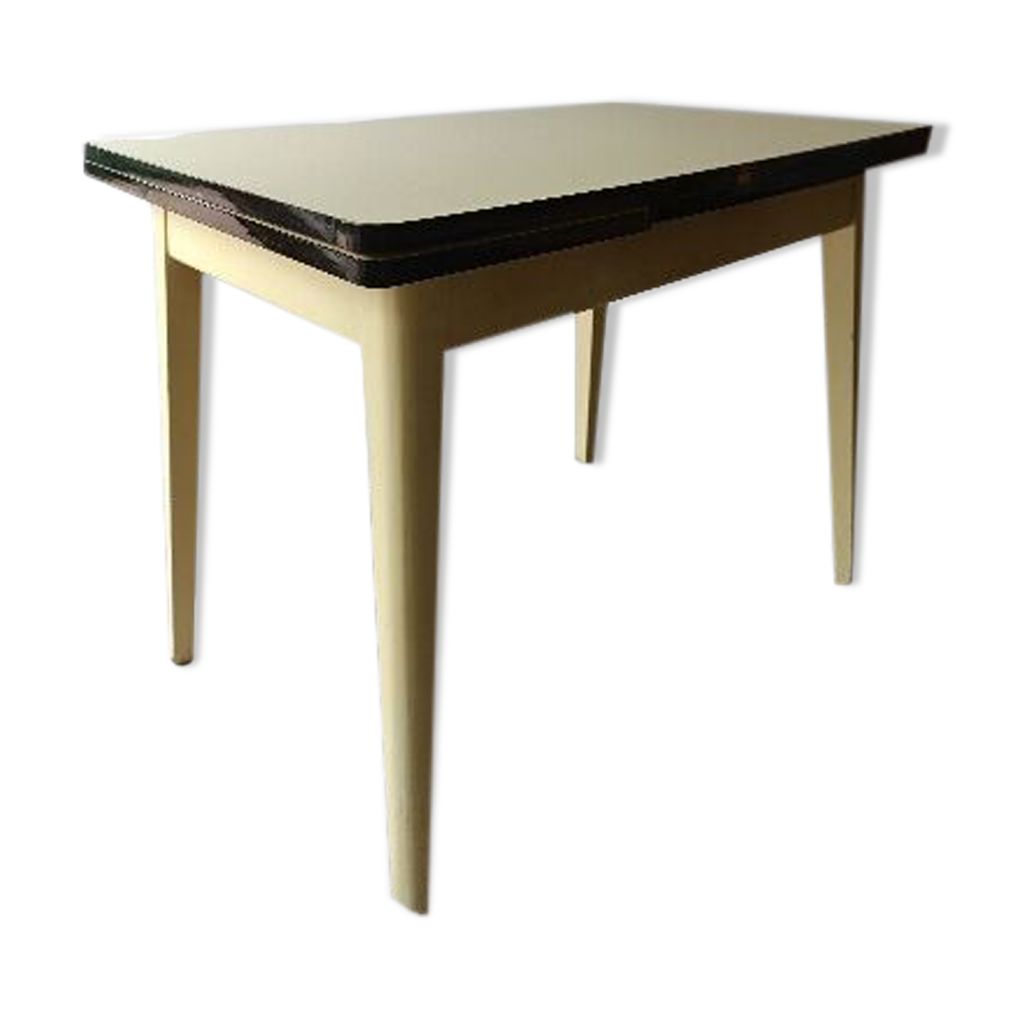 Yellow formica table