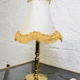 Gold metal bedside lamp