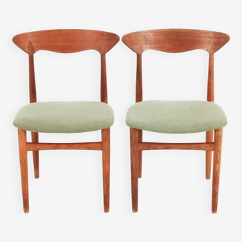 Paire de chaises, Danemark, années 50-60