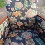 Art deco walnut armchair