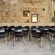 ✨ Set of 100 black Pagholz Flototto chairs – Chrome tubular frame