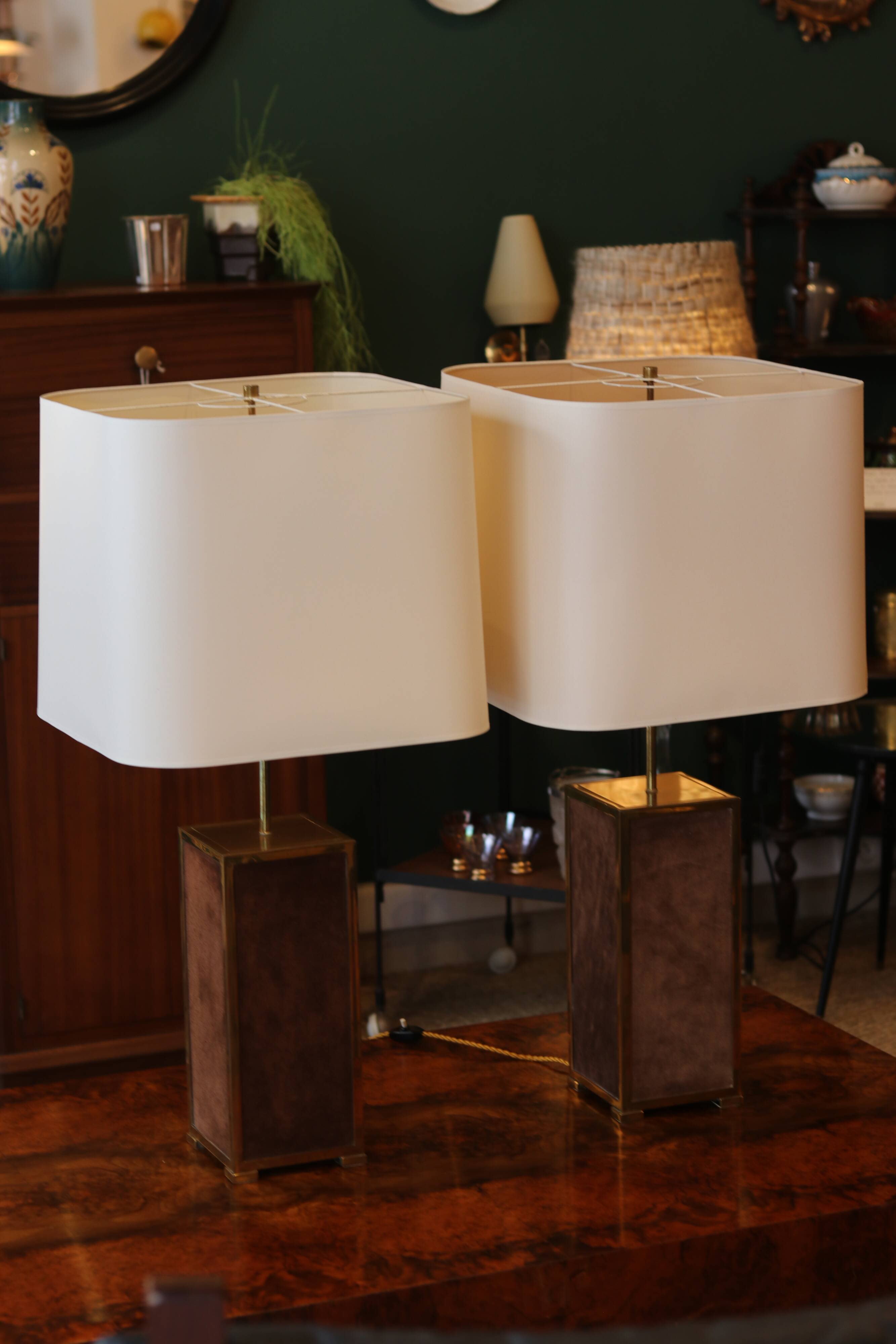 Important pair of lamps from the 70s