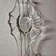 vintage large wave crystal blown coupe centrepiece 42cm style