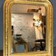 Old mirror 61cm x 49cm era 1900