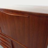 Vintage Scandinavian high sideboard in teak from the 50s and 60s