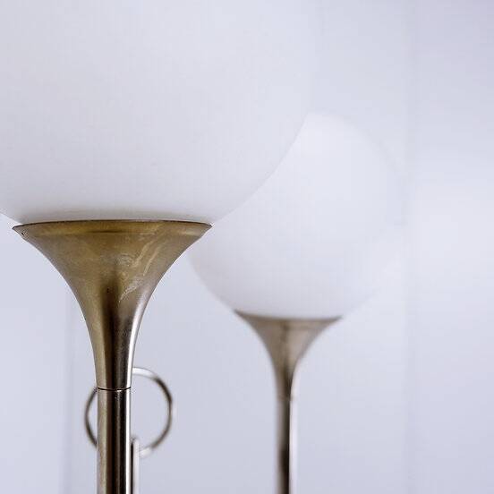 Vintage Chrome Sciolari Floor Lamp, 1970s, Italy