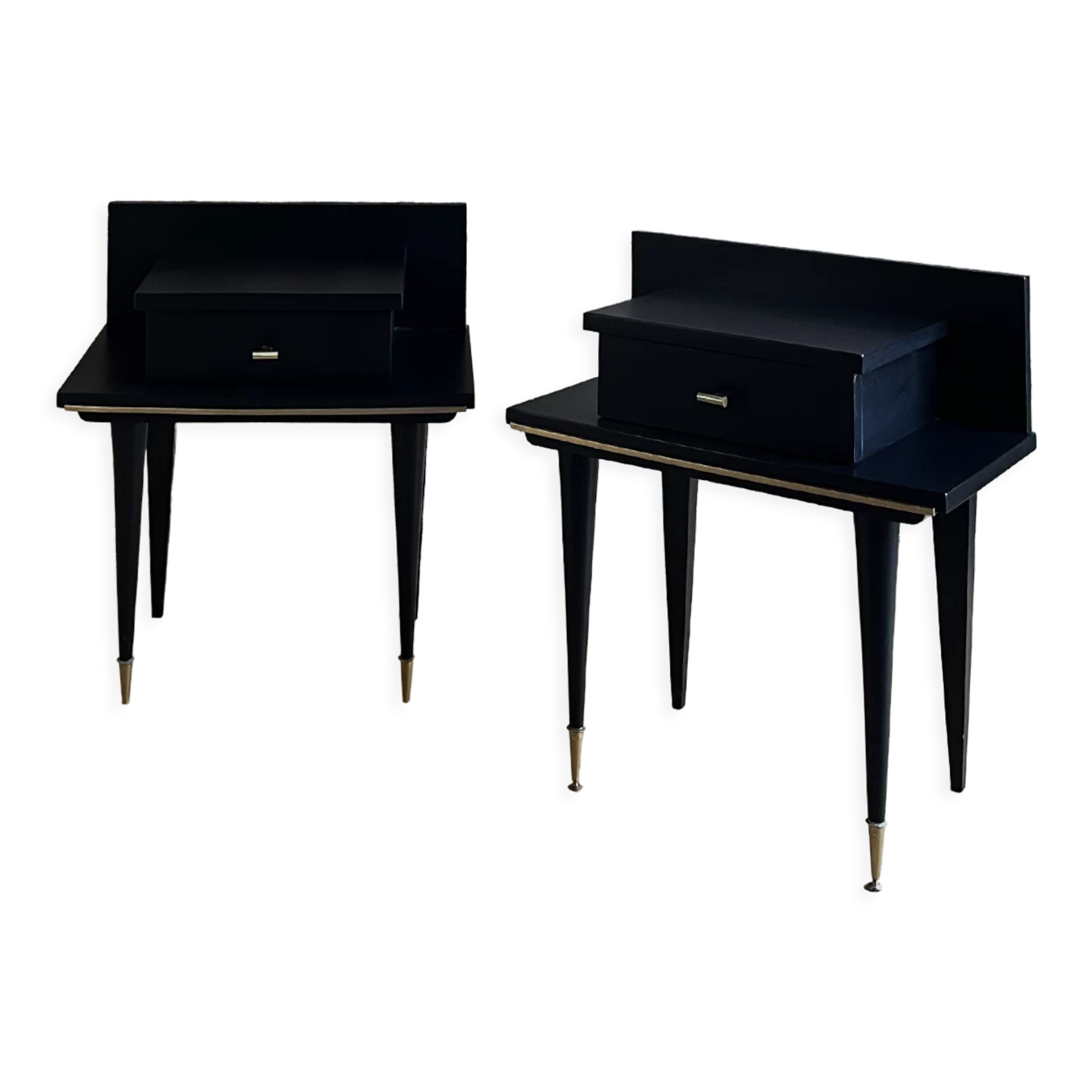 Paire de chevets mid-century modern