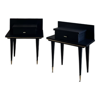 Pair of mid-century modern bedside tables