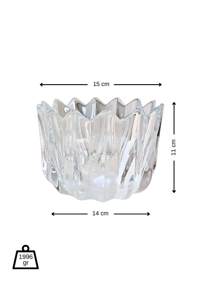 Bowl / crystal vase Orrefors by Jan Johansson — 1970s