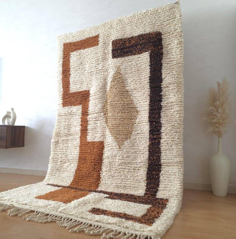 Tapis en laine fait main