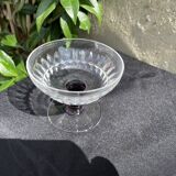 4 Cups in colored cut crystal – Val Saint Lambert
