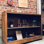 Old small counter and its elm dresser