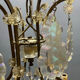Multicoloured Murano Glass & Crystal Chandelier, 1950s