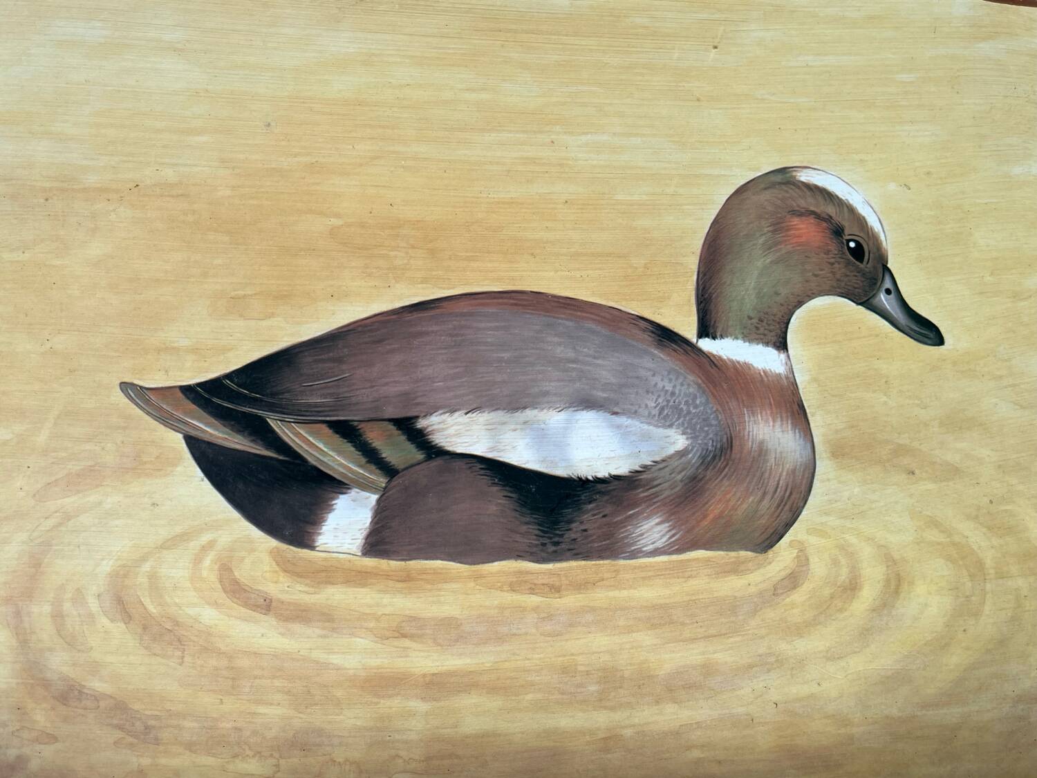 Painted wooden serving tray