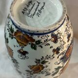 Vase decorated with flowers