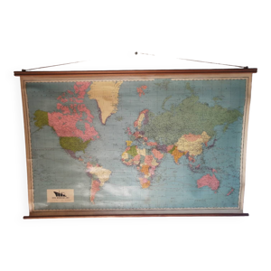 Ancien planisphère mappemonde - royal